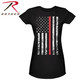 Rothco Womens Thin Red Line Longer T-Shirt 