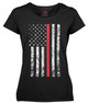 Rothco Womens Thin Red Line Longer T-Shirt 