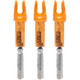 Lumenok Lighted Spartan Nock Orange 3 pk.