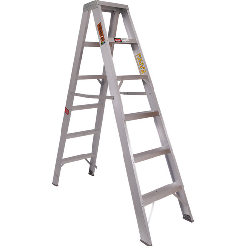 Heavy Duty A-Frame Aluminium Step Ladder - Double Sided