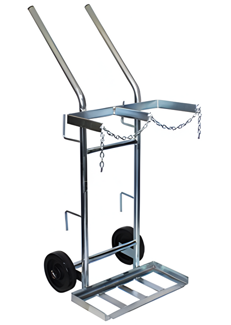Double Gas Bottle Trolley - Dreymar Industrial
