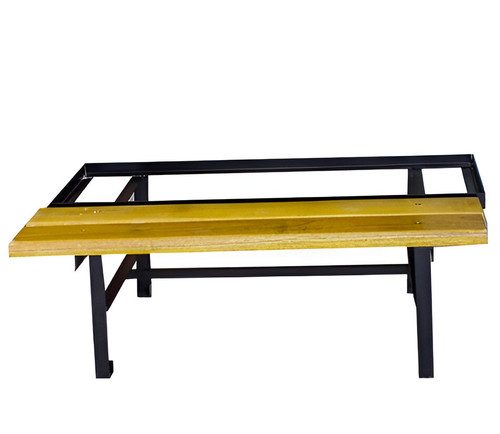 Steel Locker Stand with Meranti Bench