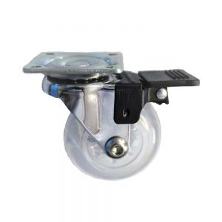 Transparent Swivel Brake Castor