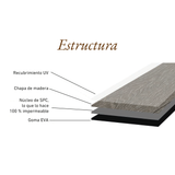 Piso Solid Wood, una solución innovadora de madera de ingeniería en un piso de 6 mm y capa de uso 0.8 mm