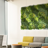 Espacios Verdes: Jardín Vertical para Interiores y Exteriores; Modelo: Popurrí 100 x 100 cms.