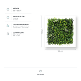 Verde Eterno: Jardín Vertical para Cualquier Espacio; Modelo: Pradera 100 x 100 cms.