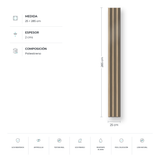 Panel Ripado 3D  de pared  Wood Wall, una solución decorativa y funcional