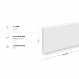 Zócalo PVC envolvente 10cm altura 2.90 ml