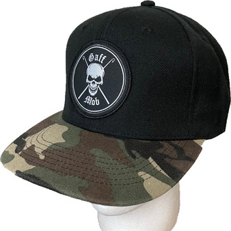 Gaff Mob Original Snapback Hat (Black/Camo)