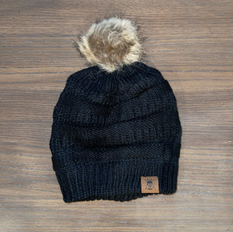 Black Gaff Mob Pom Beanie