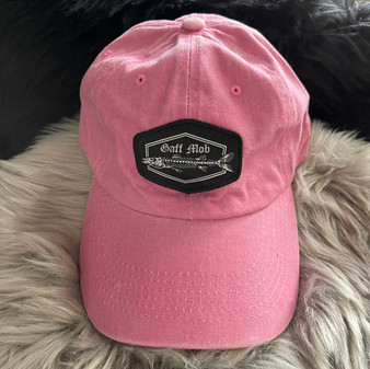 PINK DISTRESSED GAFF MOB CUDA PATCH HAT