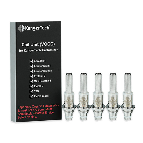 Kanger Dual Coil VOCC 1.8  ohm - 5 Pack