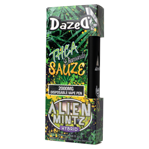 THCA Diamonds Sauze Alien Mintz Disposable 2g