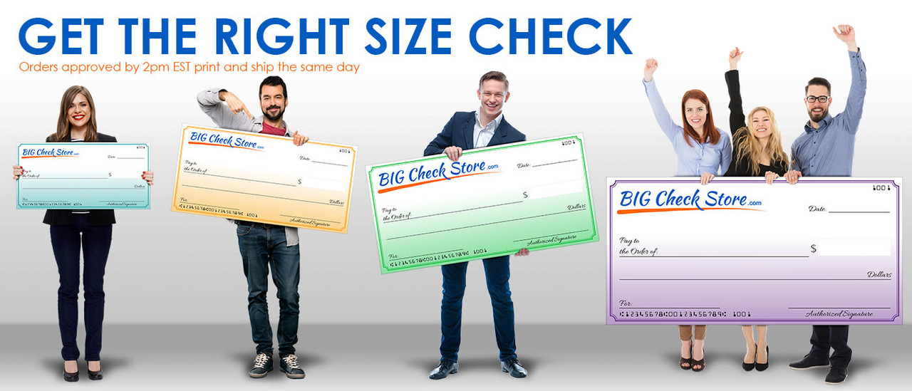 Big Check Store Sizes