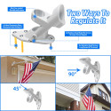 6FT Silver Stainless Steel Flag Pole Kit (With Bracket)
