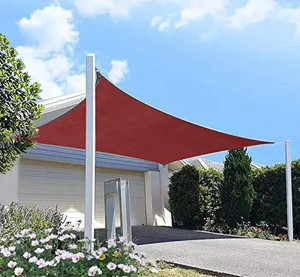 Rectangle Patio Sun Shade Sail（Red Color）