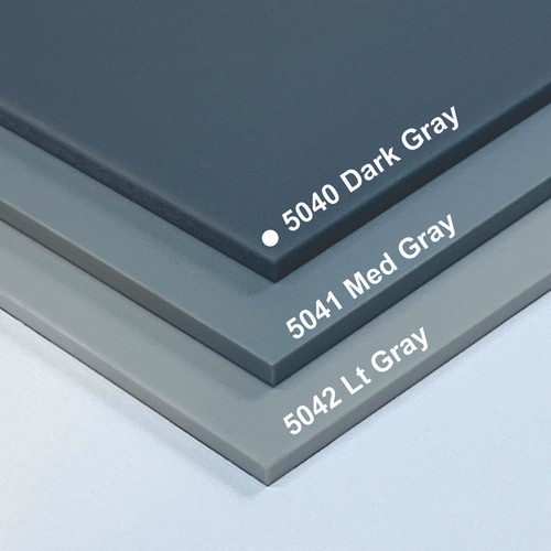 Acrylic Cast Sheets Matte/Gloss Gray Dark