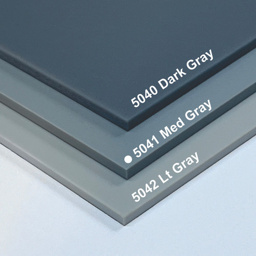 Acrylic Cast Sheets Matte/Gloss Gray Medium