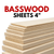 Basswood Sheets 4"