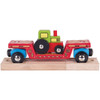 Bigjigs Wooden Railway Tractor Low Loader