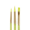 Snazaroo Unisex Face Painting Brushes - Green, Set of 3