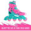 Xootz Kids Inline Skates Pink/Blue Size M