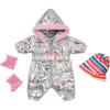 Baby Born Deluxe Silver Snowsuit Outfit for 43cm Dolls