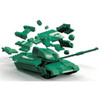 Airfix J6022 Quick Build Challenger Tank Railway Toy, Green Model Kit