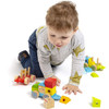 Just Kidz Stacking Train Wooden Train Toy