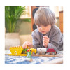 Bigjigs Wooden Rail Construction Train With Removable Loads