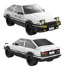 CaDa Toyota AE86 Trueno Car 72 Pieces