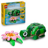 Lego Creator Turtle With A Water Lily Flower