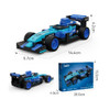 Cada Blue Circuit Racing Car - 123 Piece Construction Set