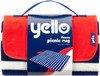 Yello Fleece Outdoor Picnic Rug - Blue Stripe