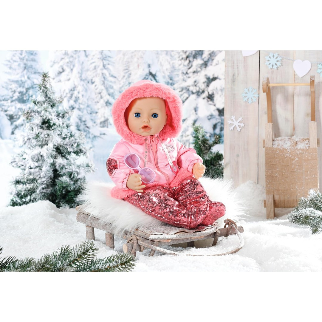 Baby Annabell 701157 Deluxe Set Rentier – 43 Cm Puppe Mit Niedlichem Rentierkostüm Und Schlafmaske