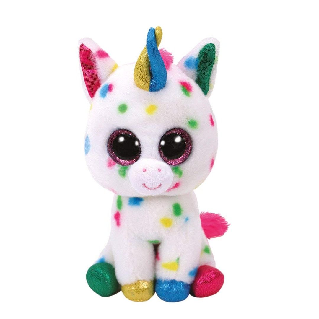 TY Beanie Boo Large Harmonie Glitter Eye Pink Unicorn 42 cm