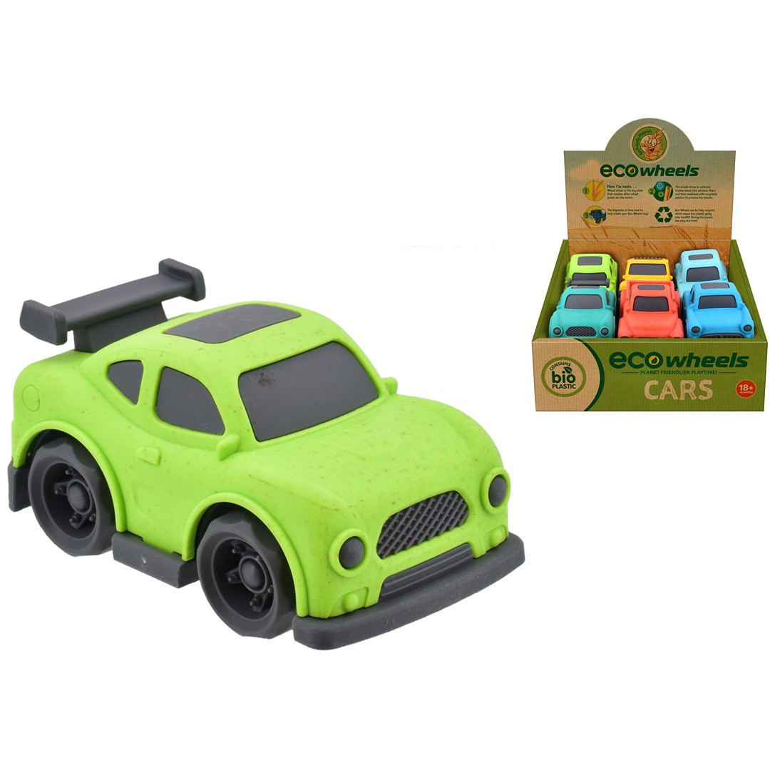 Eco Wheels Bio Plastic Car 9cm (Colours Vary)