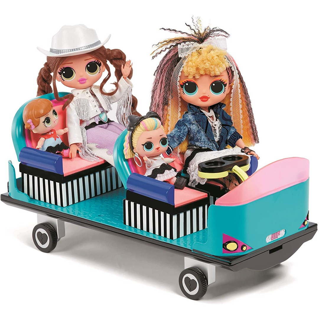 LOL サプライズ OMG リミックス 4-in-1 プレーン プレイセット LOL Surprise OMG Remix 4-in-1 Plane Playset Transforms with 50