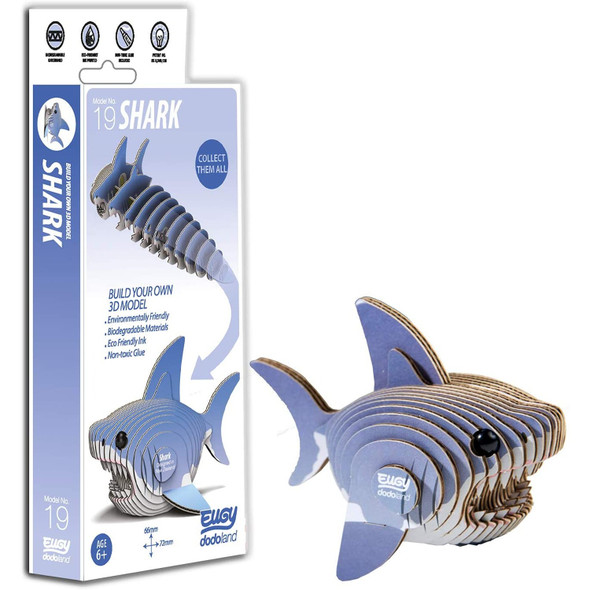 EUGY Shark 3D Craft Kit