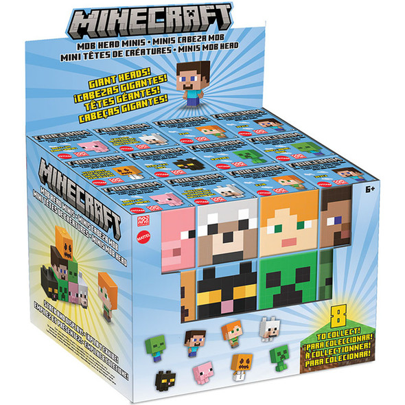 Minecraft Mini Hobhead Figures (Styles Vary, One Supplied)