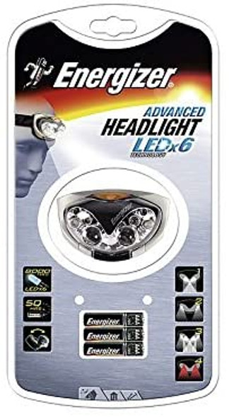 Energizer Led Vision Headlight + 3AAA-  Blue  [ 200 Lumens/ 20Hr