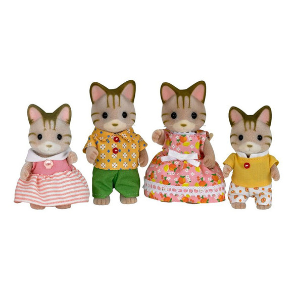 Sylvanian Families Striped Cat Family