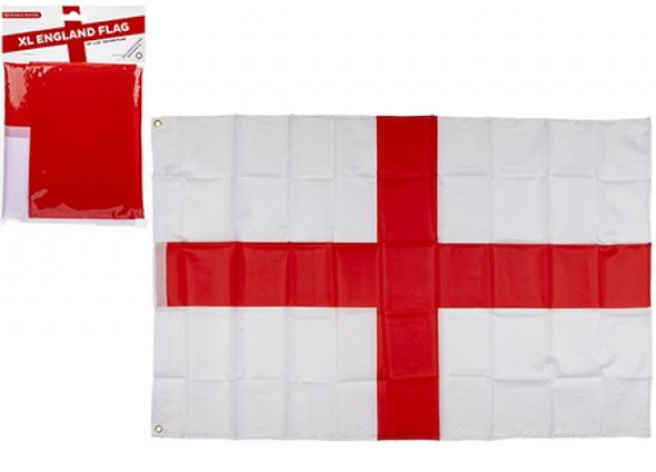 St George Rayon Flag With Grommets 120 X 75 Cm