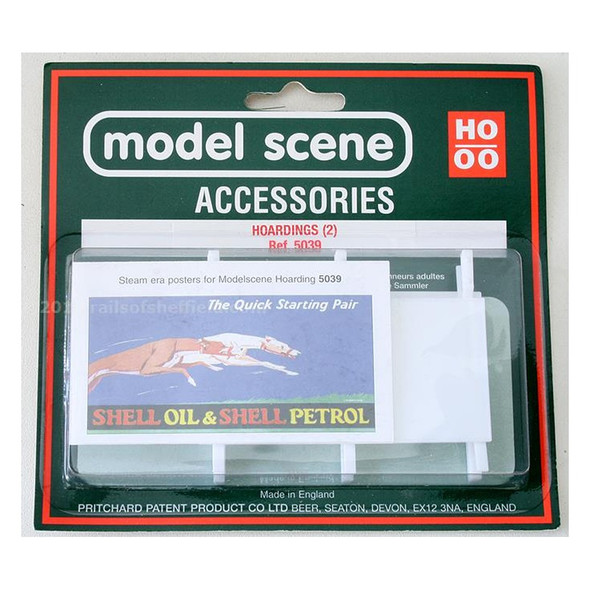 Model Scene Accessories OO/HO Hoardings (2) - Steam Era