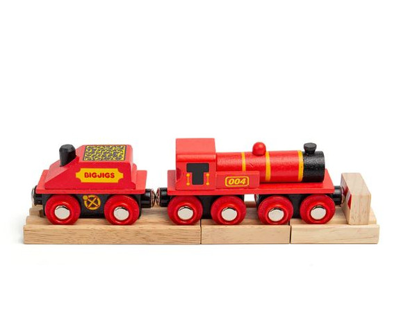 Bigjigs Wooden Railway Big Red Engine