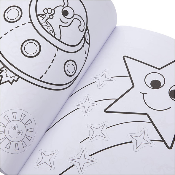 Orchard Toys Outer Space Sticker Colouring Book Orchard Toys Outer Space Sticker Colouring Book