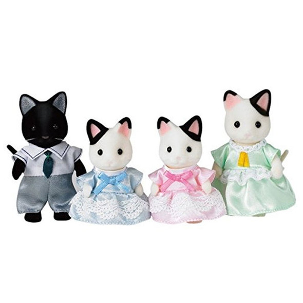 Sylvanian Families Tuxedo Cat Family