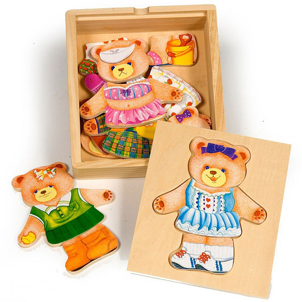Bigjigs Wooden Toys Mrs Bear