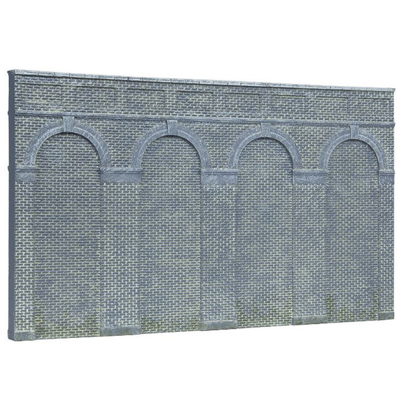 Hornby High Level Arched Retaining Walls X 2 (Engineers Blue Brick)