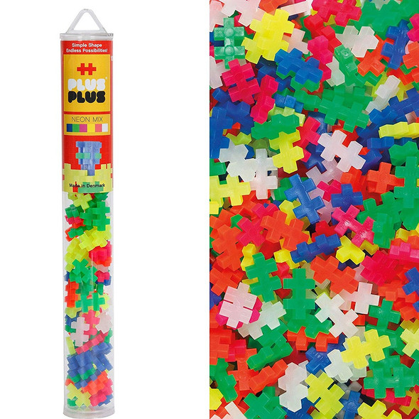 Plus Plus Mini Neon Tube Mix (100 Pieces)